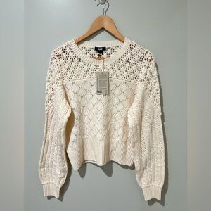 Paige Jordyn Wool Sweater Ivory